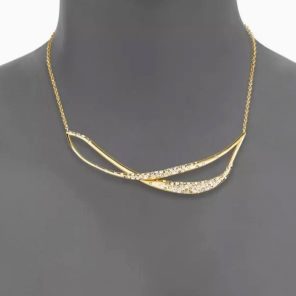 Alexis Bittar Gold 'Miss Havisham' Crystal Encrusted Twined Necklace